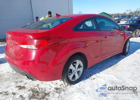 2013 Hyundai Elantra Gs z USA, uszkodzony, nr VIN KMHDH6AE4DU020558